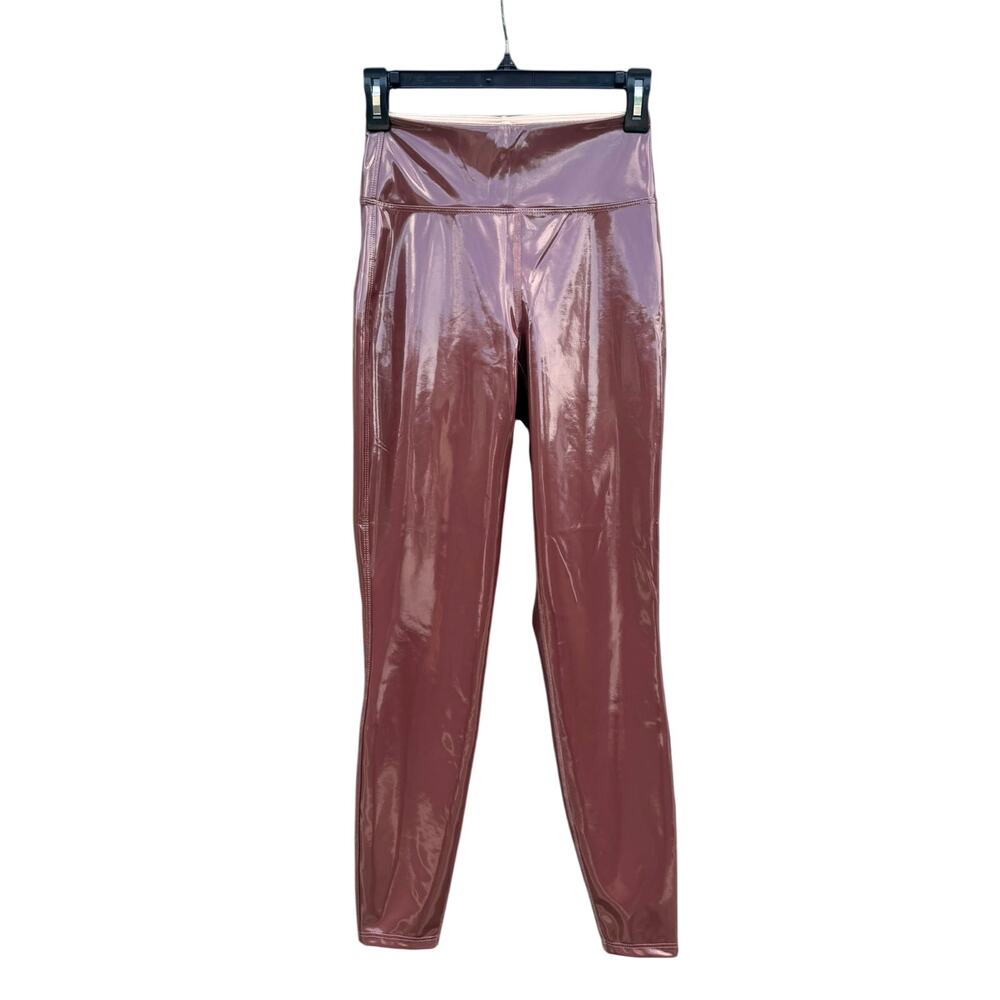 NWT HEROINE SPORT Blade Legging Patent Shine Mocha Brown XS